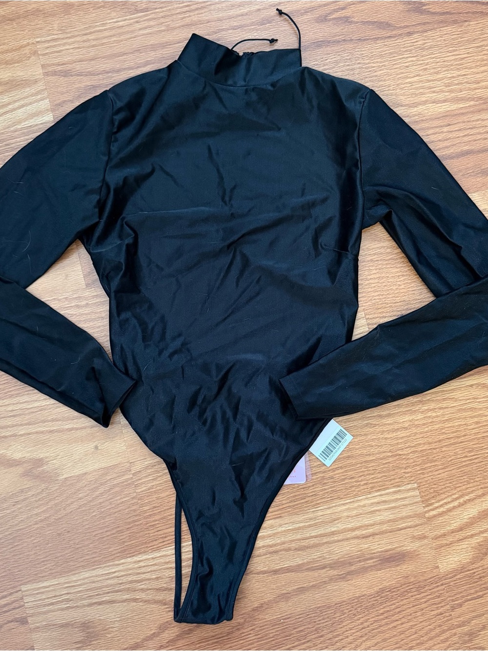 Savage Fenty lace open back long sleeve satin bodysuit